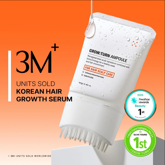 2-in-1 Hair Growth Serum & Scalp Stimulator Brush
