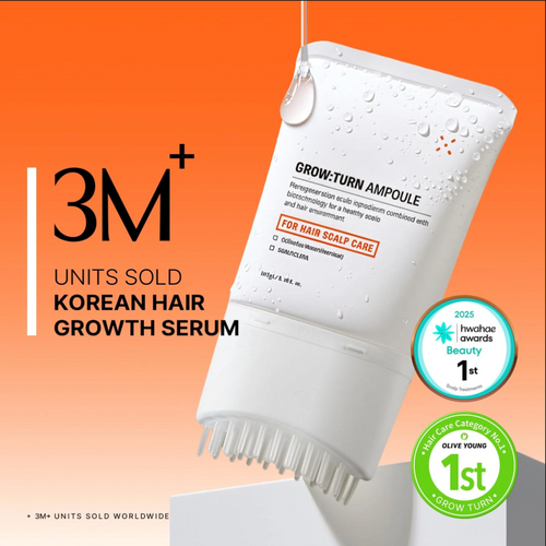 2-in-1 Hair Growth Serum & Scalp Stimulator Brush